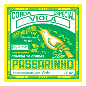ENCORDOAMENTO AÃ‡O  COM BOLINHA CEBOLÃƒO EM MI PARA VIOLA CAIPIRA - 10 CORDAS