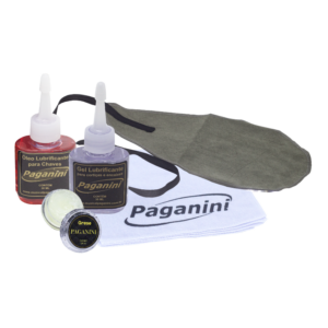 KIT PANO SECADOR PARA CLARINETE COM FLANELA, GEL, GREASE E Ã“LEO PARA CHAVE