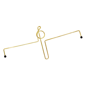 PRENDEDOR DE PARTITURA CLIPETS CLAVE DE SOL DOURADO