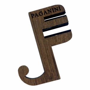 SUPORTE PARA ARCO DE VIOLINO COM ENCAIXE PARA ESTANTE DE PARTITURA COR TABACO
